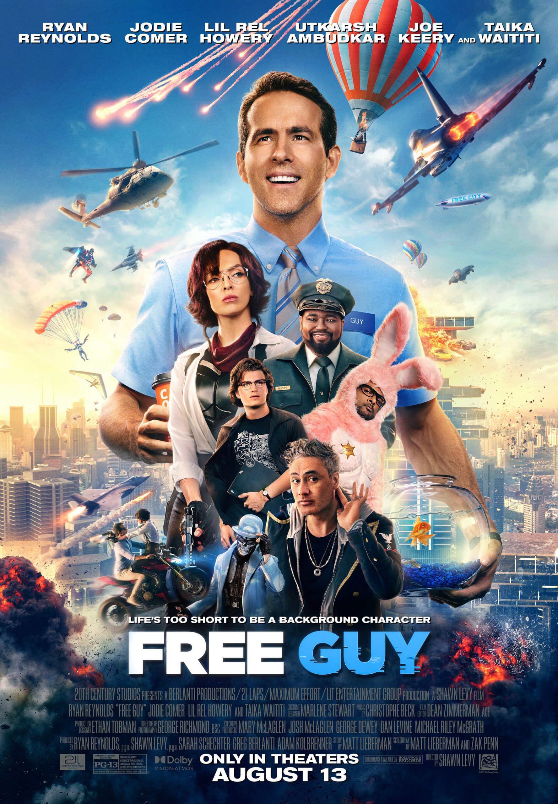 دانلود فیلم Free Guy 2021 با دوبله فارسی و زیرنویس چسبیده